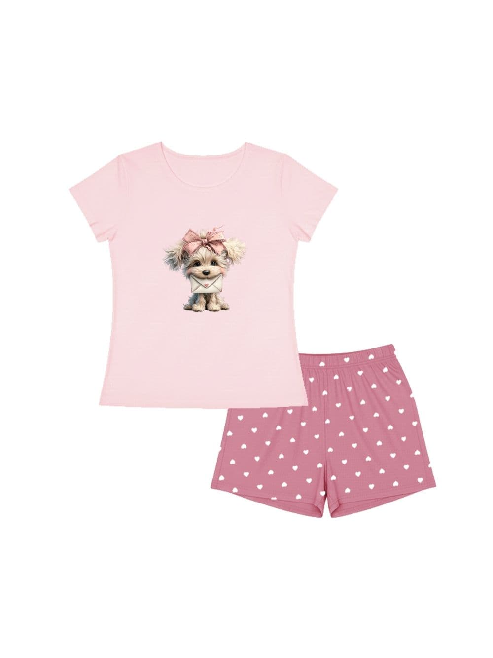 Dievčenské pyžamo LITTLE PUPPY s krátkym rukávom