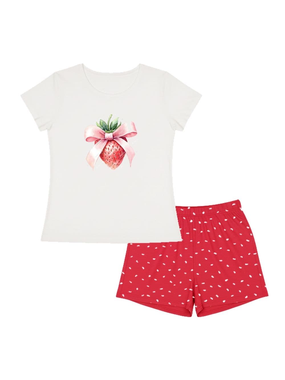 Dámske pyžamo SWEET STRAWBERRY s krátkym rukávom