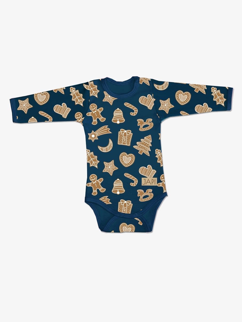 Detské body GINGERBREAD s dlhým rukávom — pohľad 3