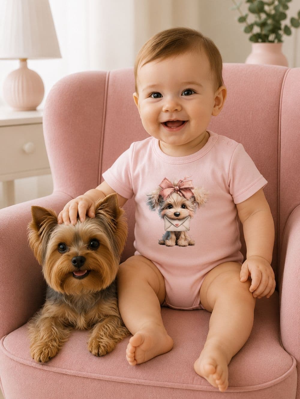 Detské body LITTLE PUPPY s krátkym rukávom — pohľad 4