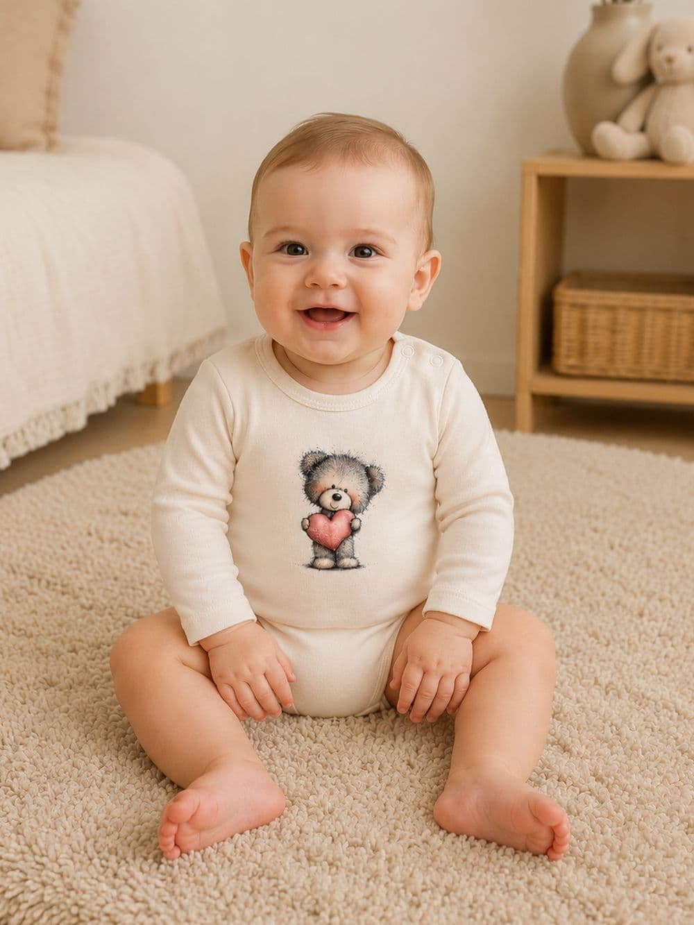 Detské body LOVELY TEDDY s dlhým rukávom — pohľad 2