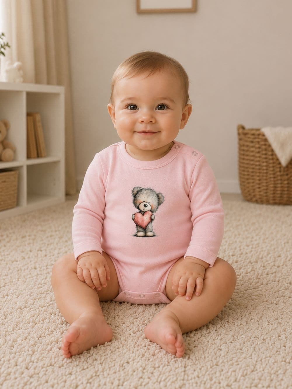 Detské body LOVELY TEDDY s dlhým rukávom — pohľad 4