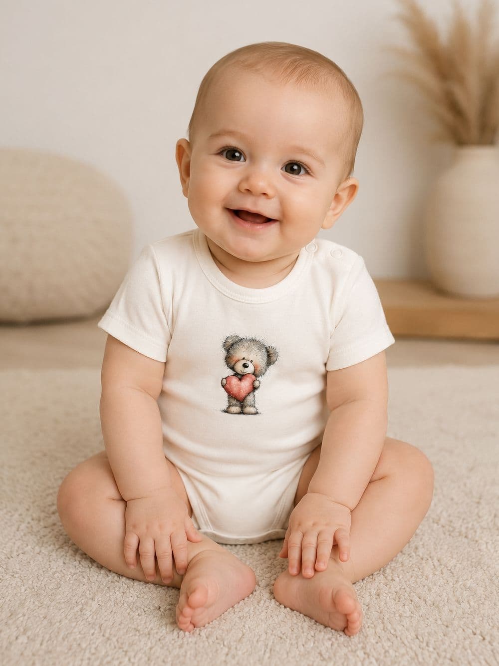 Detské body LOVELY TEDDY s krátkym rukávom — pohľad 2
