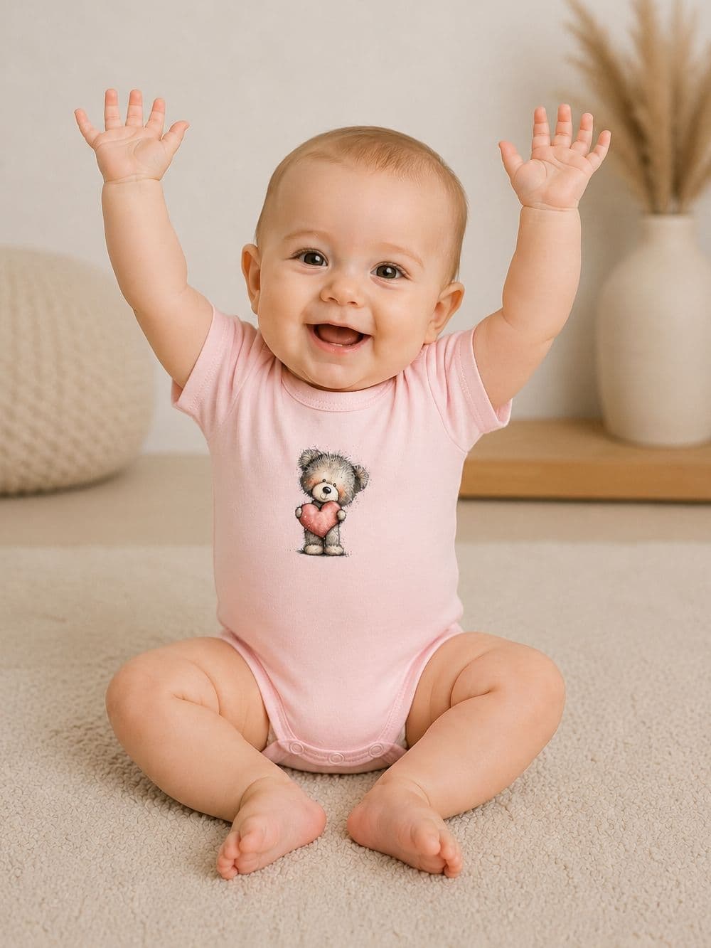 Detské body LOVELY TEDDY s krátkym rukávom — pohľad 4