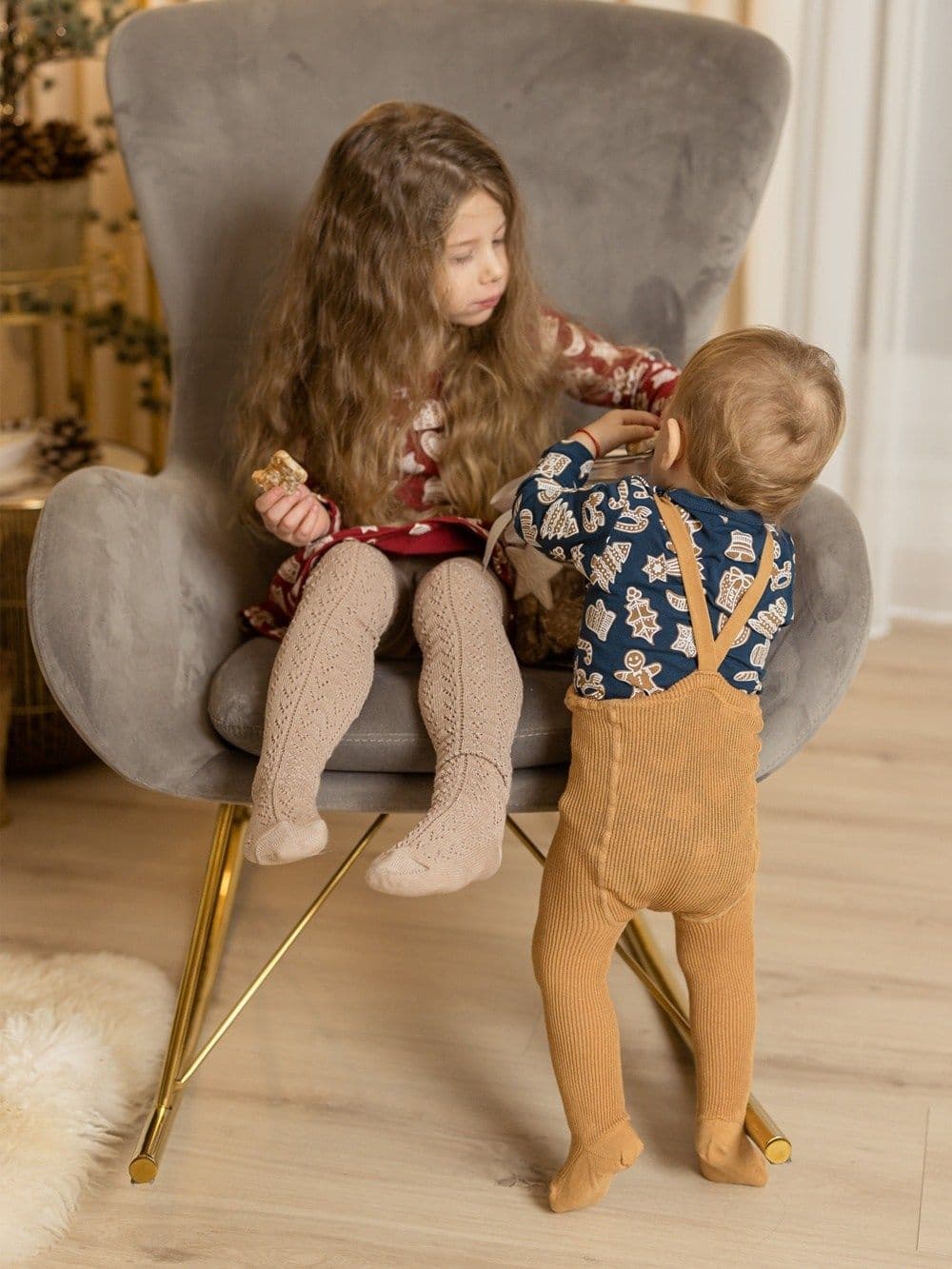 Chlapčenské body GINGERBREAD s dlhým rukávom — pohľad 3