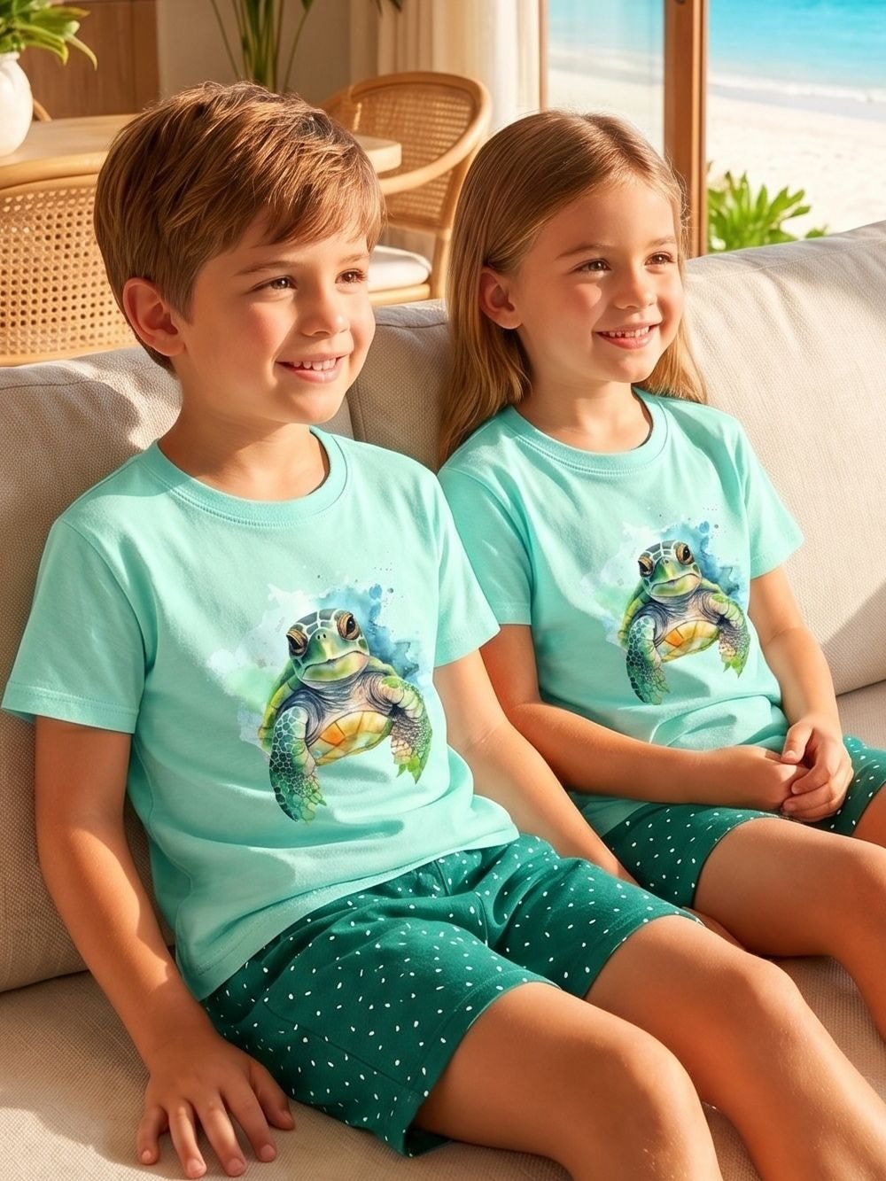 Detské pyžamo TURTLE s krátkym rukávom