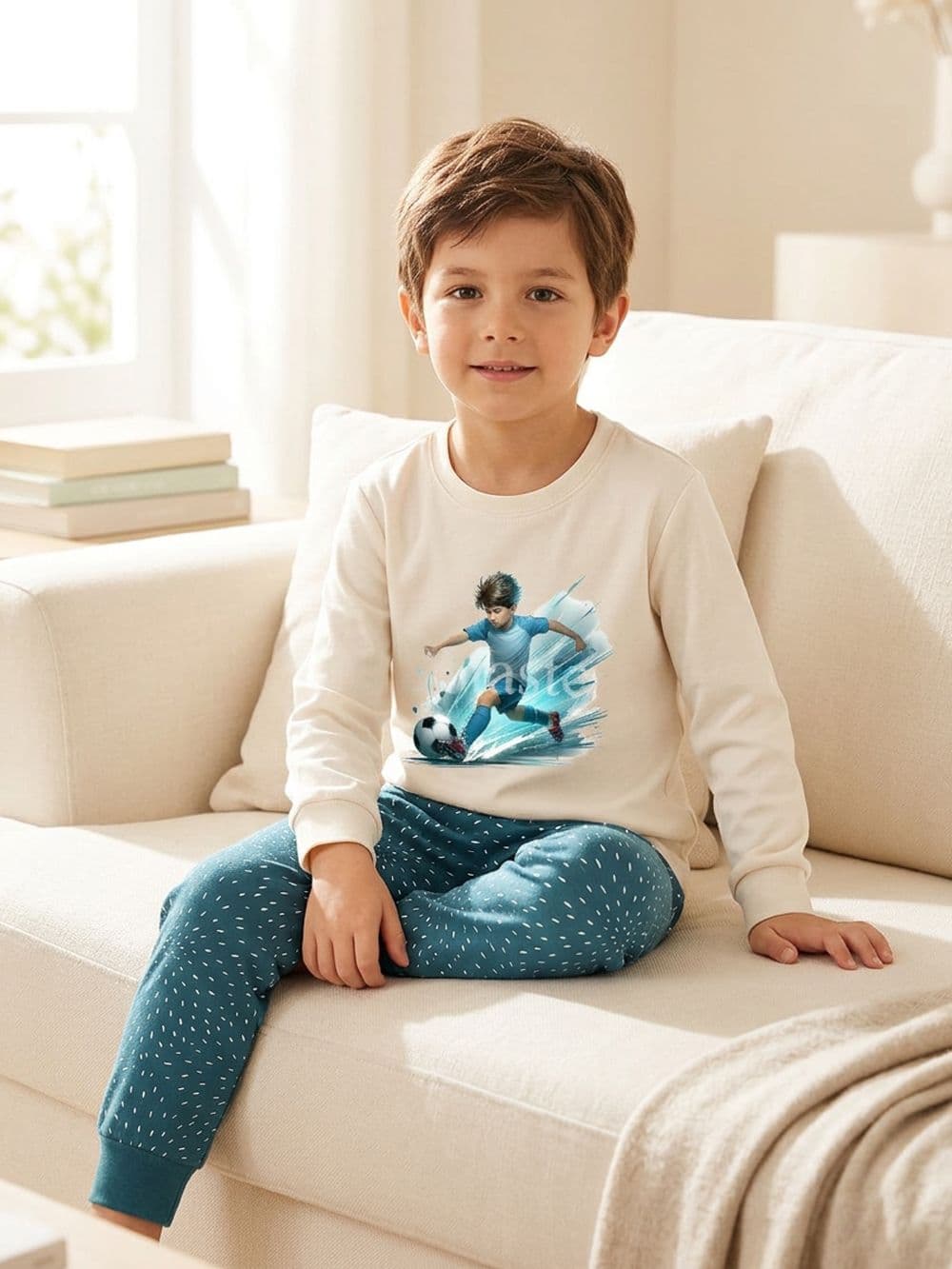 Chlapčenské pyžamo LITTLE SOCCER STAR — pohľad 2