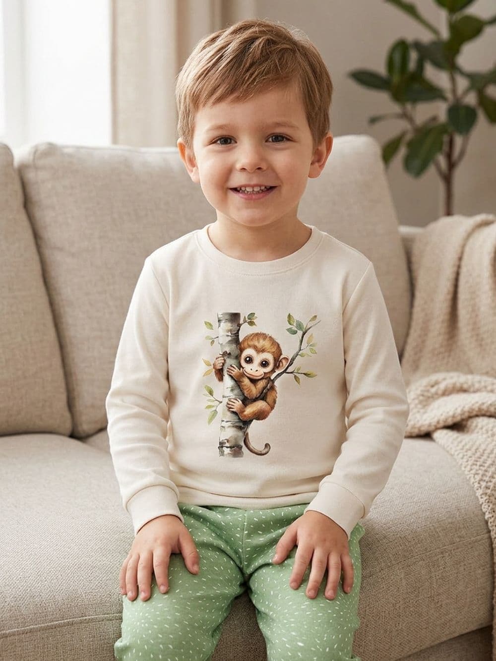 Detské pyžamo CHEEKY MONKEY — pohľad 2