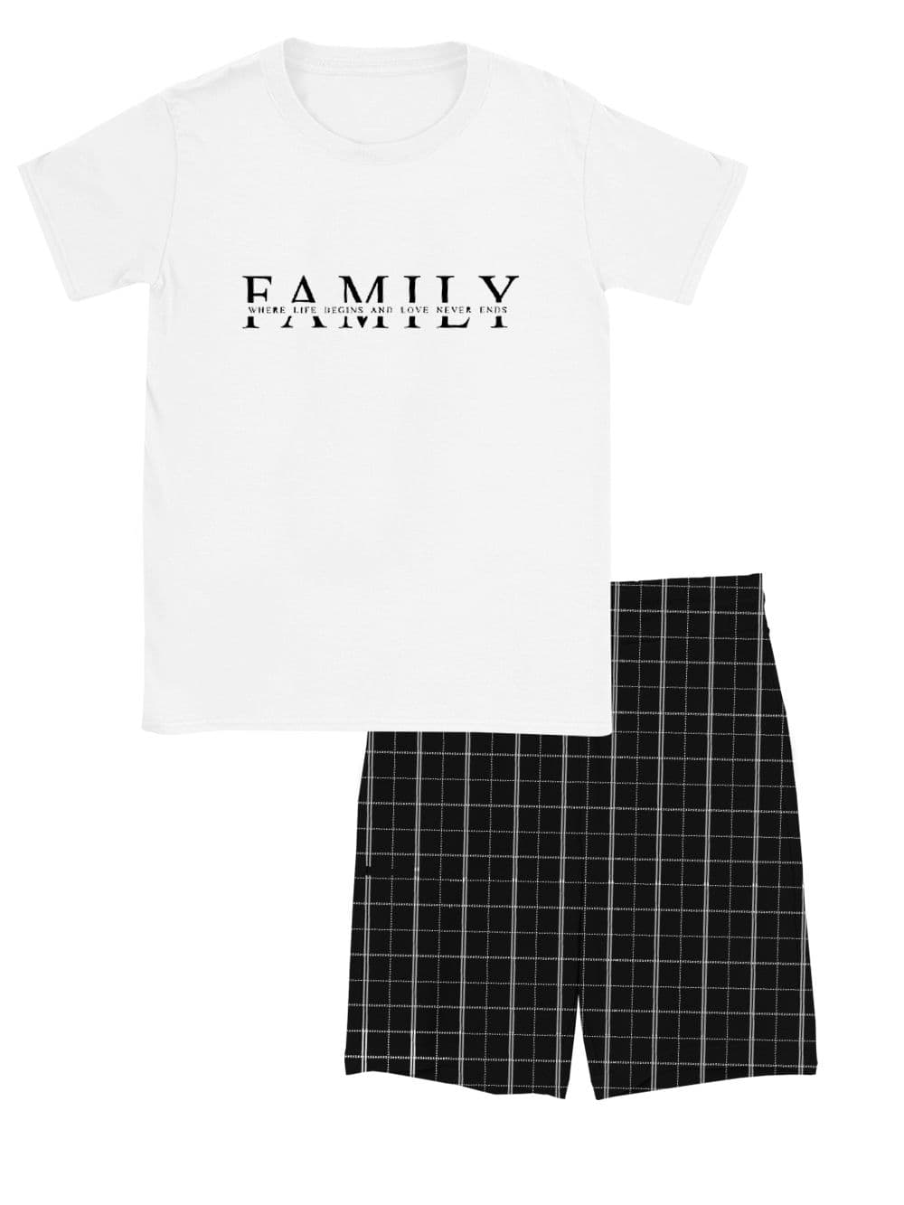 Pánske pyžamo FAMILY s krátkym rukávom