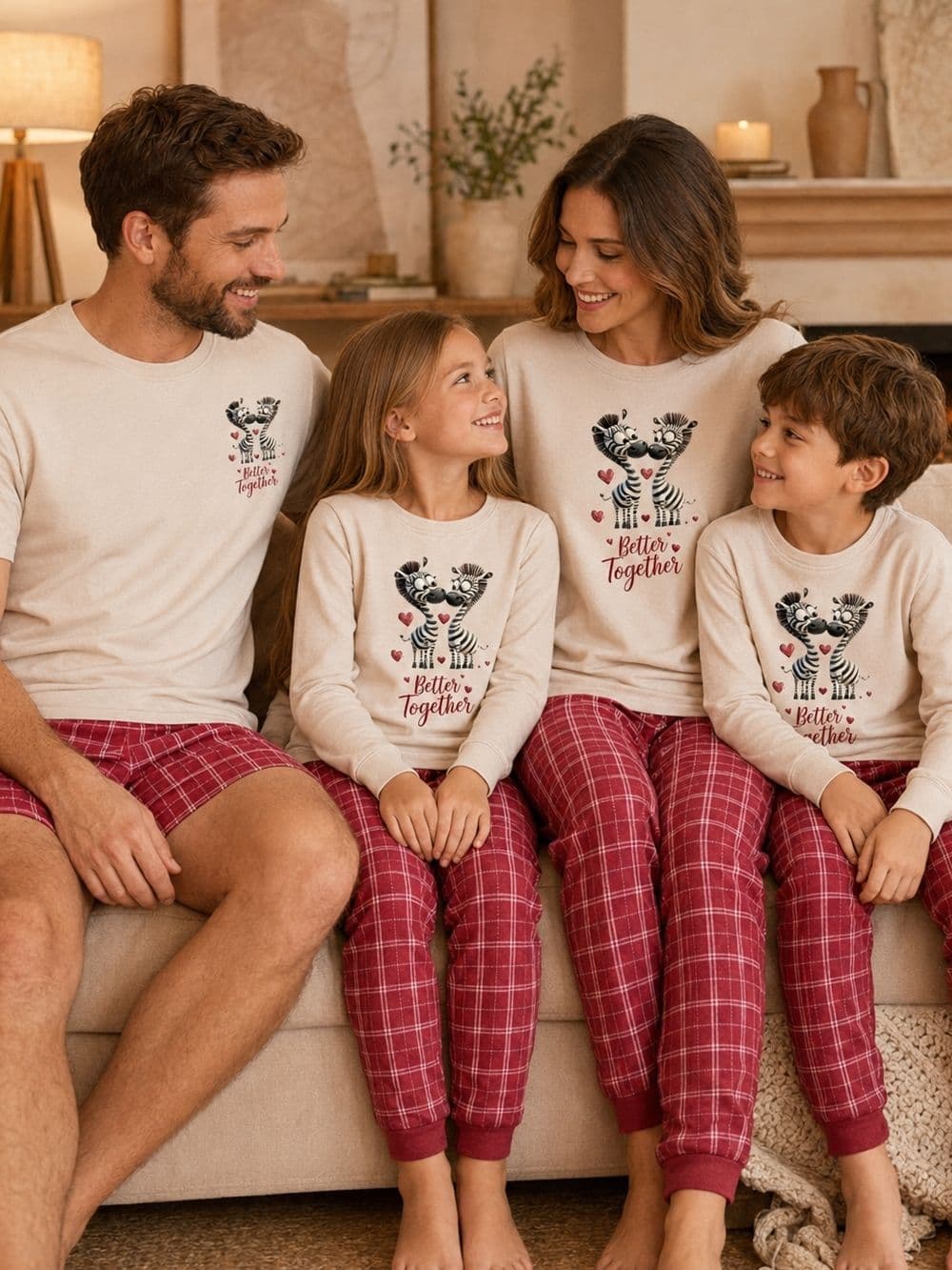 Pánske pyžamo LOVELY ZEBRAS s krátkym rukávom — pohľad 2