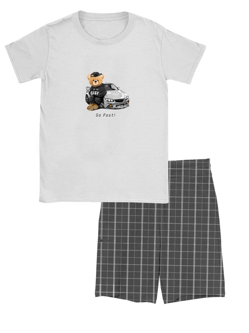 Pánske pyžamo TEDDY RACER s krátkym rukávom