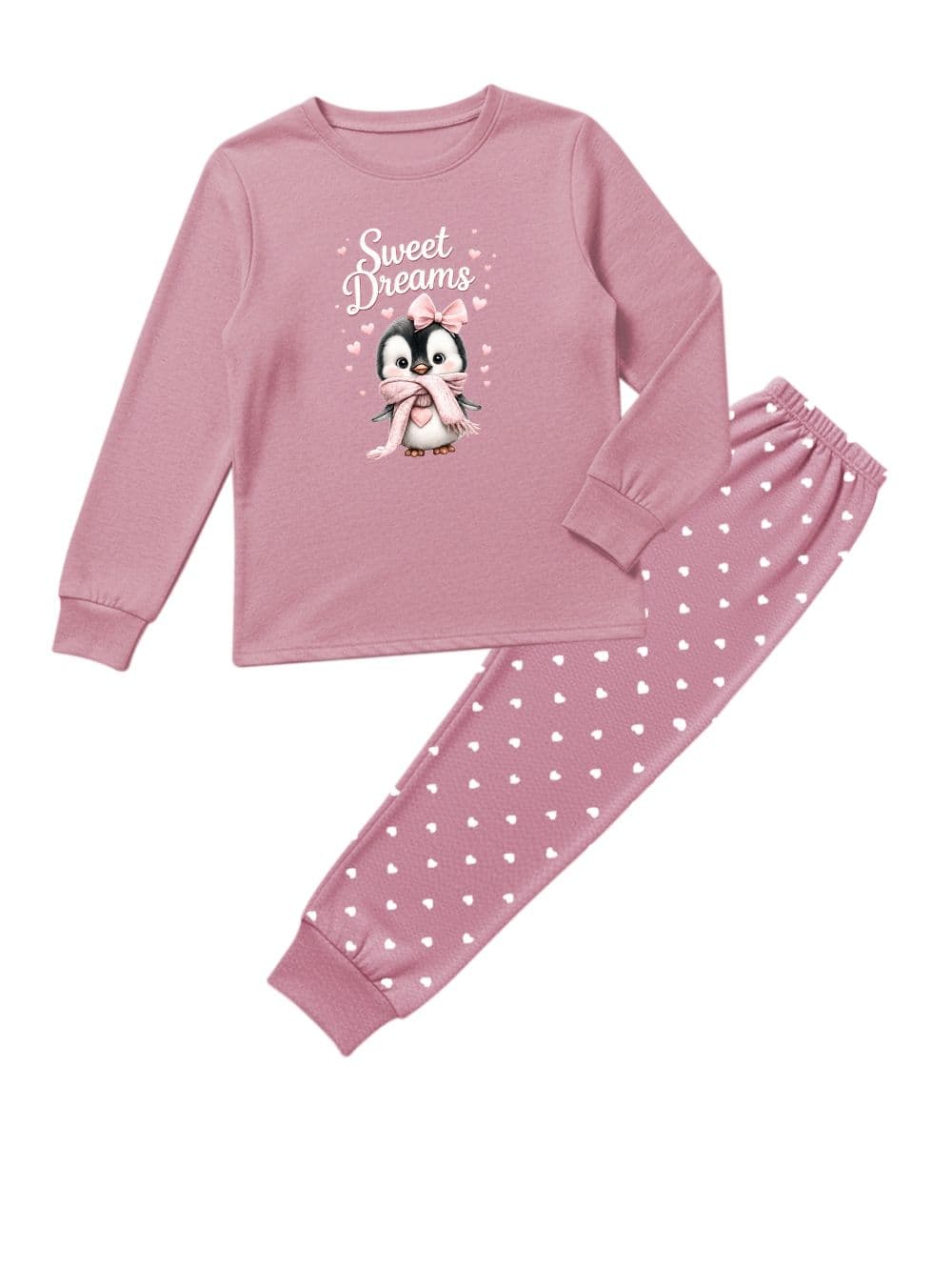 Dámske pyžamo CUTE PENGUIN s dlhým rukávom — pohľad 2