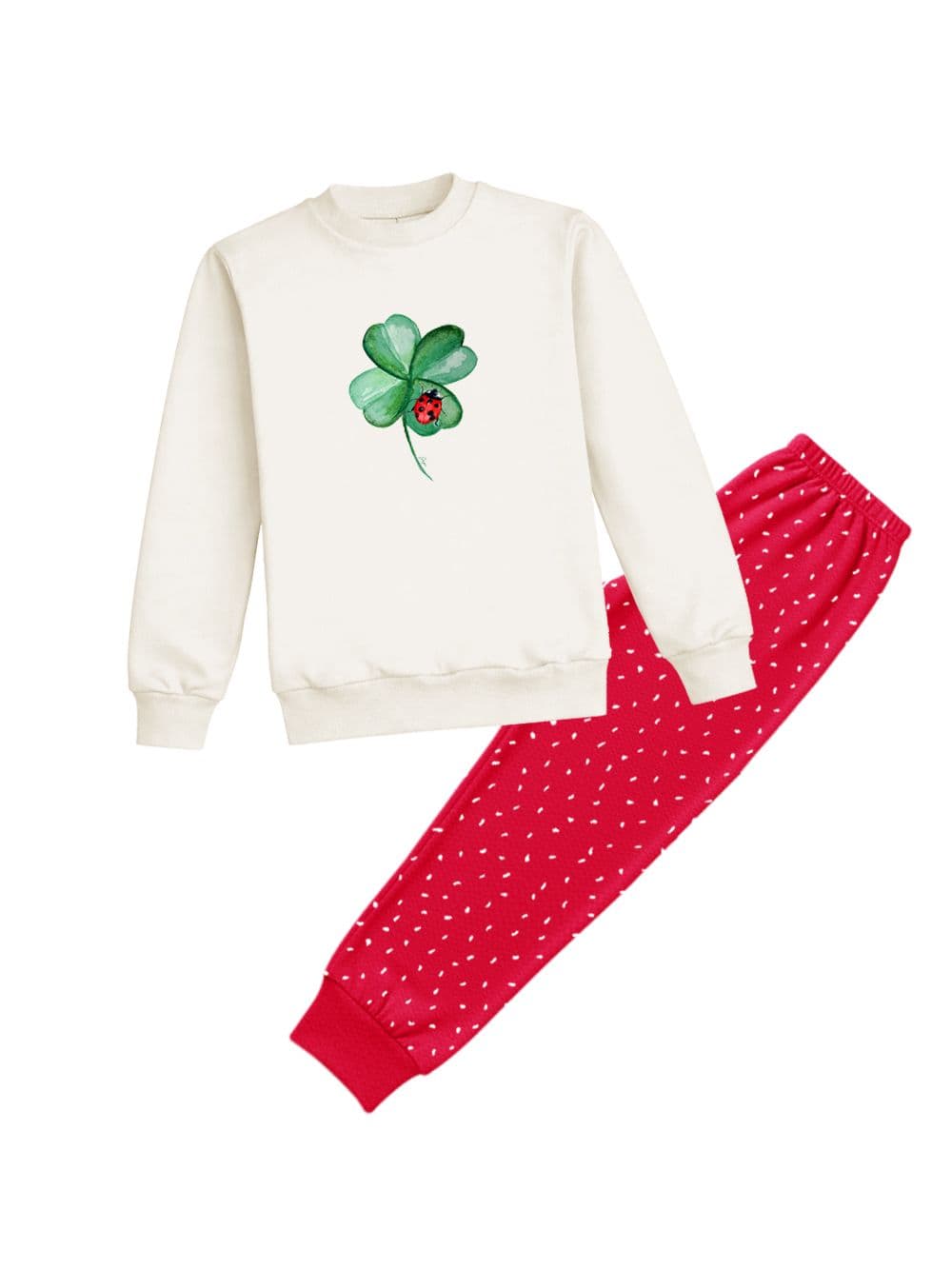 Dámske pyžamo FOR LUCK s dlhým rukávom