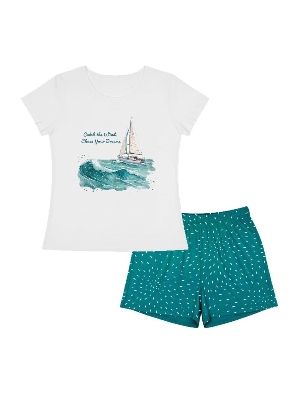 Dámske pyžamo OCEAN WAVES s krátkym rukávom
